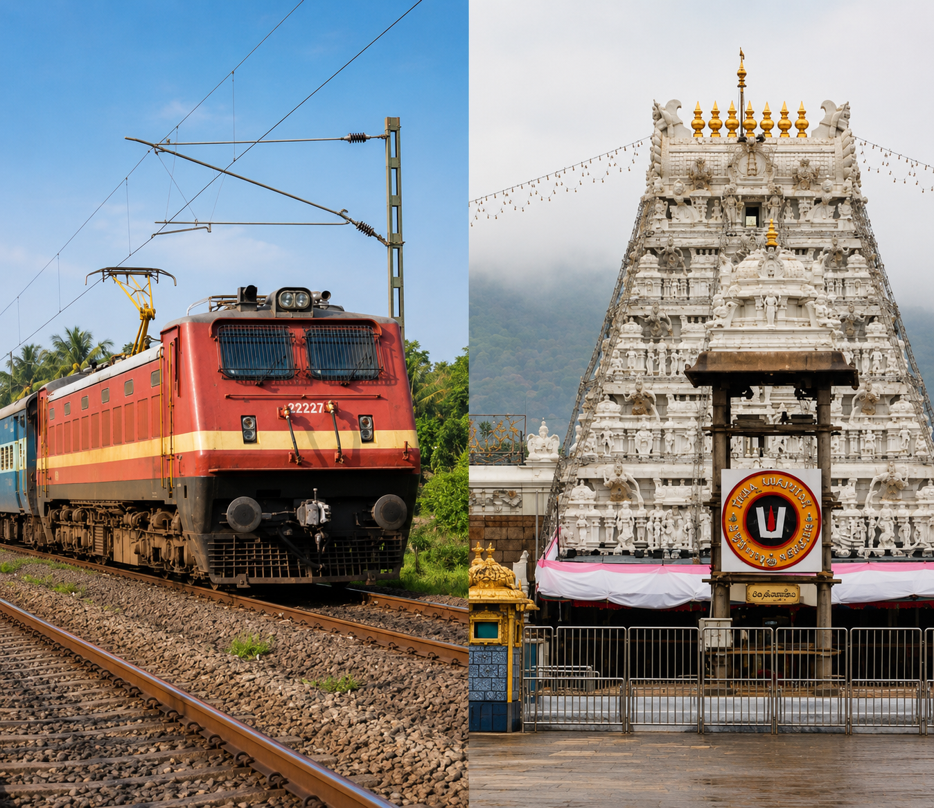 తిరుమల శ్రీవారి భక్తులకు రైల్వేశాఖ మరో గుడ్ న్యూస్