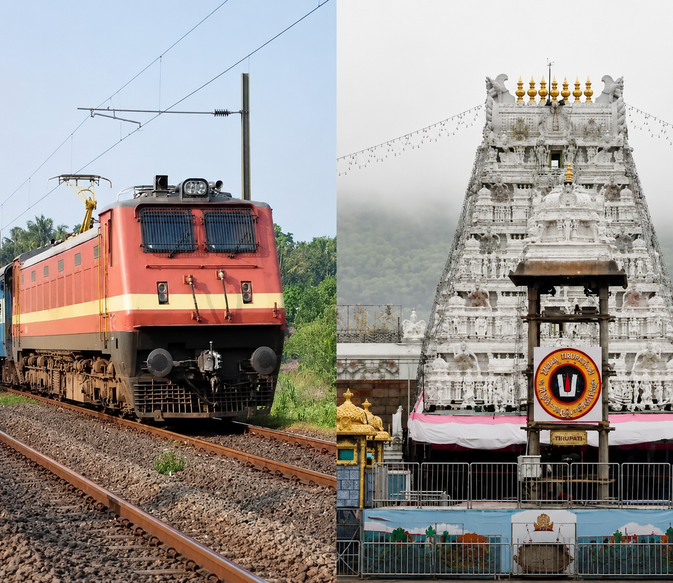 తిరుమల వెళ్లేవారికి రైల్వేశాఖ శుభవార్త